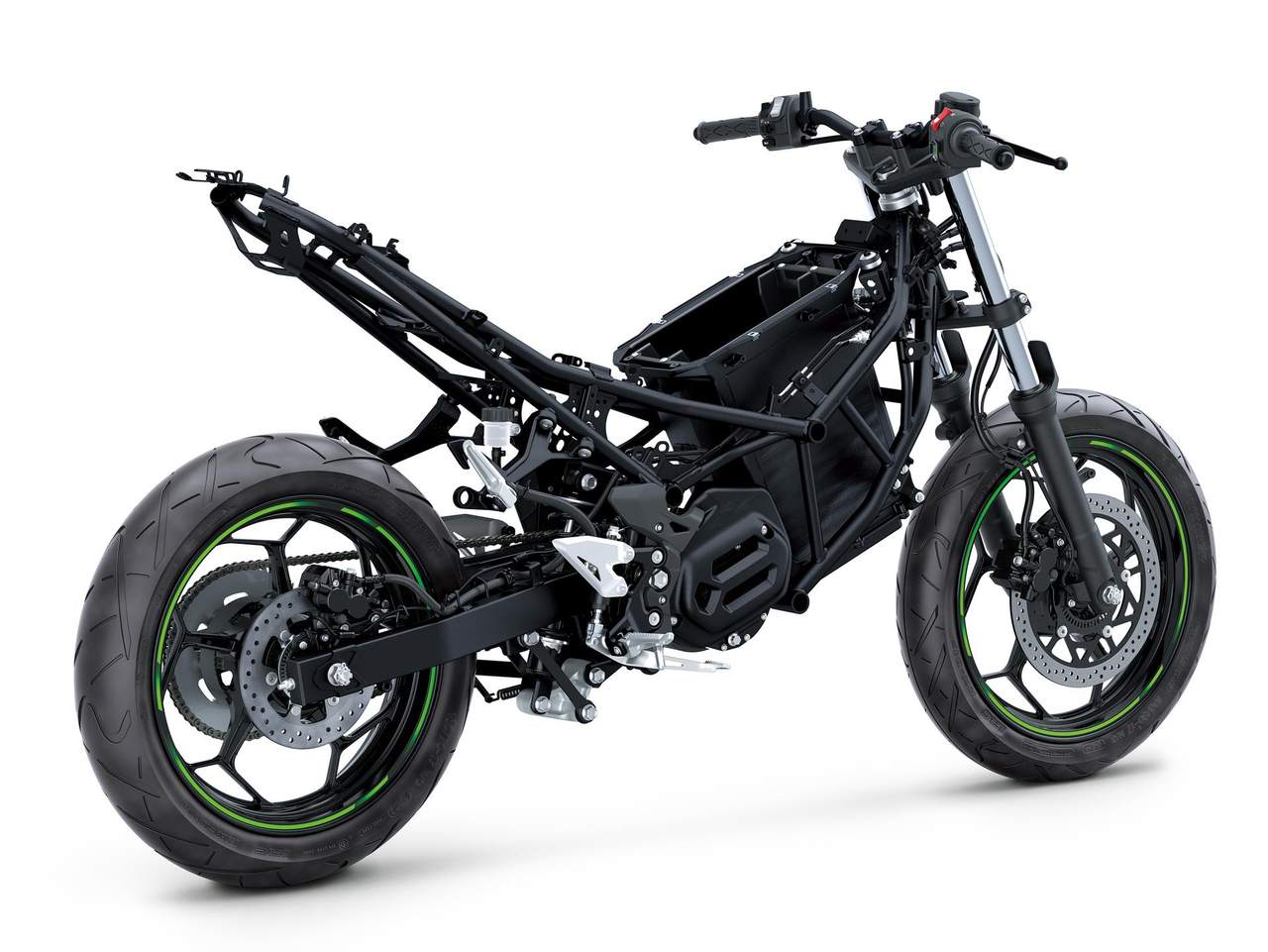 Solid Build: Kawasaki-Designed Motorcycle Chassis